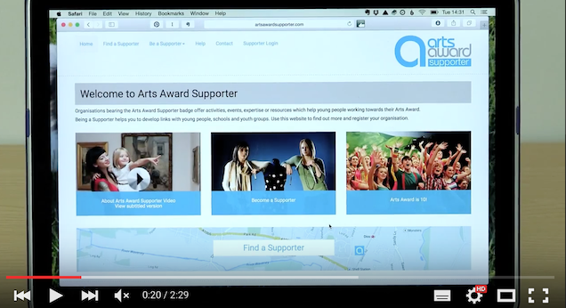 What is Arts Award Supporter